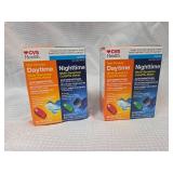 2 CVS Day/Night Cold & Flu Relief Softgels Combo Pack