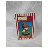 Musical Cardinal Figurine with Flowers