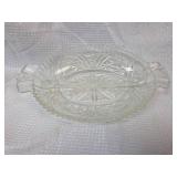 Cut Crystal Divided Relish Dish