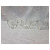 Clear Glass Punch Cup Set of 6