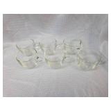Clear Glass Punch Cup Set of 6