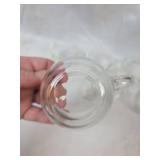 Clear Glass Punch Cup Set of 6