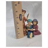 Victorian Style Reading Children Figurine