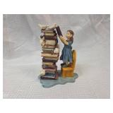 Holy Bible Stack Figurine with Birds and Bunnies