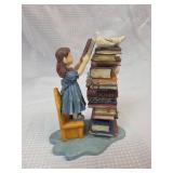 Holy Bible Stack Figurine with Birds and Bunnies