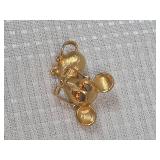 Gold Tone Mouse Pin Brooch