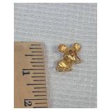 Gold Tone Mouse Pin Brooch