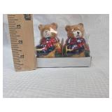 Miniature Ceramic Bear Salt and Pepper Shakers