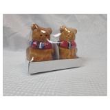 Miniature Ceramic Bear Salt and Pepper Shakers