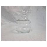 Clear Glass Apothecary Style Jar with Lid