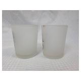 Inspirational Frosted Glass Votive Candle Holders