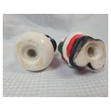 Christmas Santa and Snowman Salt and Pepper Shakers