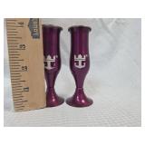 Royal Caribbean Cruise Line Purple Loving Cup Set