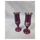 Royal Caribbean Cruise Line Purple Loving Cup Set