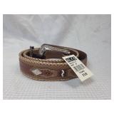 ALCO Western Style  Belt with Silver colored Buckle