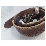 ALCO Western Style  Belt with Silver colored Buckle