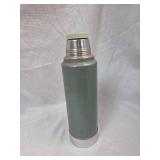 Aladdin Thermos No. 11 - Green Steel Vacuum Bottle