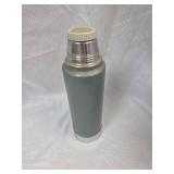 Aladdin Thermos No. 11 - Green Steel Vacuum Bottle