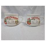 Tomato Soup Recipe Mugs - Set of 2