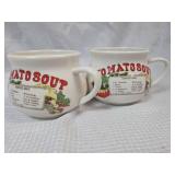 Tomato Soup Recipe Mugs - Set of 2