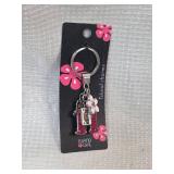 Hawaii H Letter Glitter Keychain
