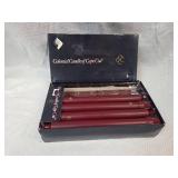 Colonial Candle of Cape Cod Burgundy Taper Set