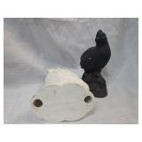 Black and White Ceramic Bird Figurines