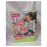 Fisher-Price Little Mommy Pink Butterfly Stroller
