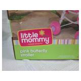 Fisher-Price Little Mommy Pink Butterfly Stroller