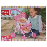 Fisher-Price Little Mommy Pink Butterfly Stroller
