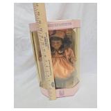 Collectible Memories Handcrafted Porcelain Doll in Pink Dress