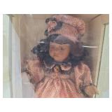 Collectible Memories Handcrafted Porcelain Doll in Pink Dress