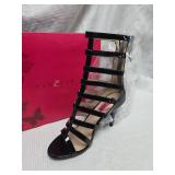 Pleaser Black Patent Gladiator Stiletto Sandals Size 11