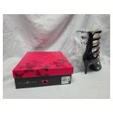 Pleaser Black Patent Gladiator Stiletto Sandals Size 11