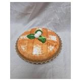 Decorative Peach Glazed Ceramic Plate