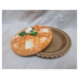 Decorative Peach Glazed Ceramic Plate