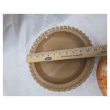 Decorative Peach Glazed Ceramic Plate