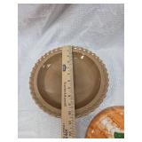 Decorative Peach Glazed Ceramic Plate