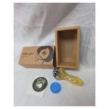 Puffing Bird Glass Pipe Set with Grinder