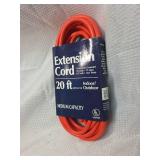 20ft Orange Extension Cord - Indoor/Outdoor