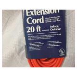 20ft Orange Extension Cord - Indoor/Outdoor
