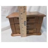 Wooden Jewelry Box with Mirror