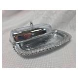 Butter Dish with Shell Border