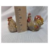 Miniature Ceramic Rooster Salt & Pepper Shakers
