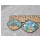 Decorative Cat and House Scene Magnets