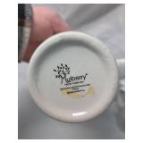 Mulberry Home Collection Blue Rooster Mugs Set of 4