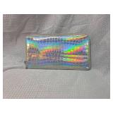 Holographic Croc Pattern Wallet