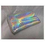 Holographic Croc Pattern Wallet