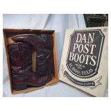 Dan Post Western Boots - Cherry Red Leather Size 10.5