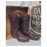 Dan Post Western Boots - Cherry Red Leather Size 10.5